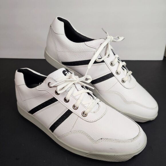 NWOT Foot Joy Casual Contour Leather Spikeless Golf Shoes 54363 White 9.5M main image 5